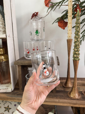 16 oz. Holiday Icon Drinking Glass
