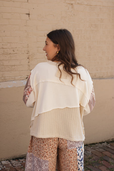 Junie Peace Patchwork Pullover