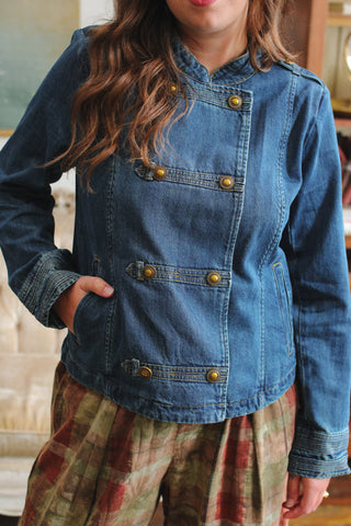Devon Denim Military Jacket