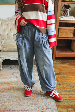 Parker Denim Tie Pocket Pants