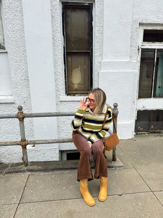 Andie Striped Collared Top