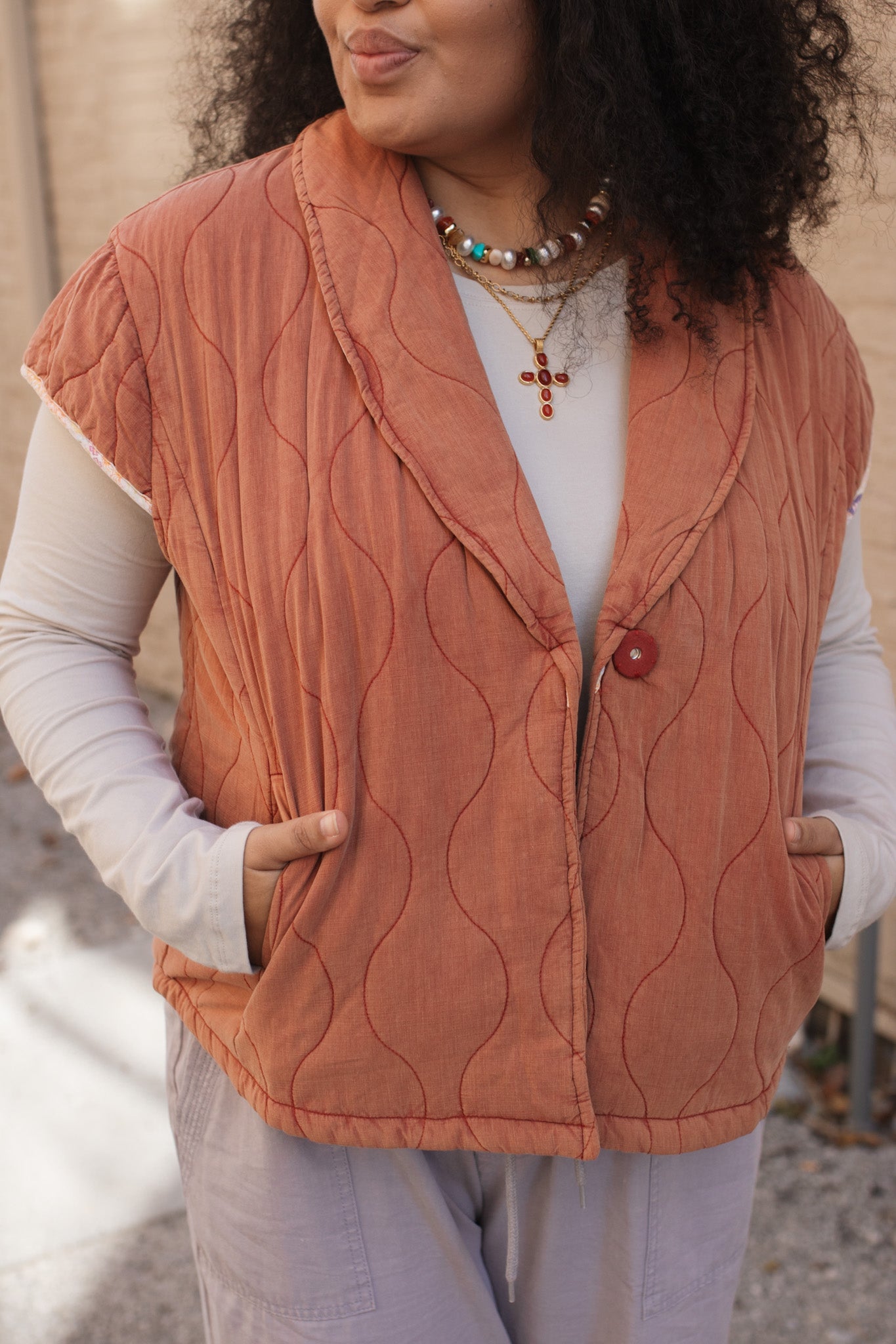 Lola Cap Quilted Vest