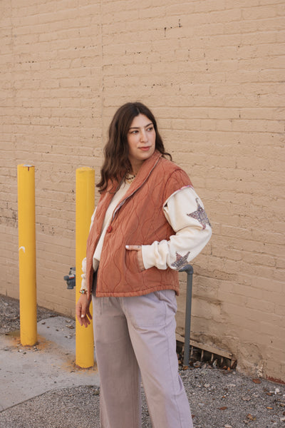 Stella Star Patch Terry Knit Sweatshirt