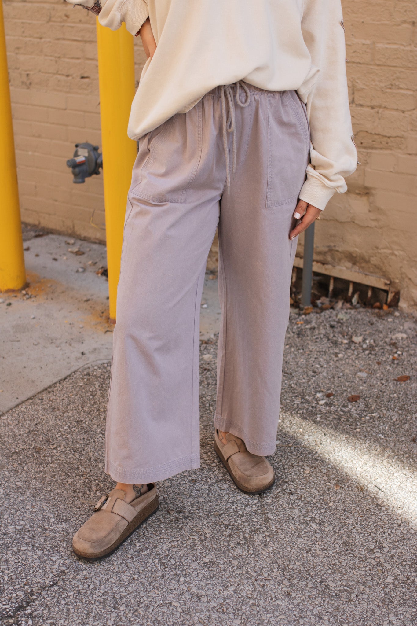 Maris Acid Wash Wide Leg Pant