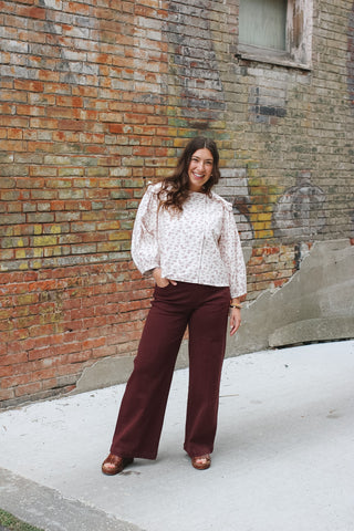 Jade Pull On Wide Leg Pant