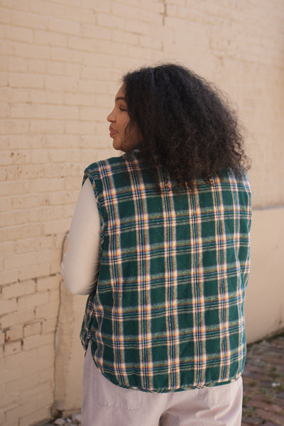 Emery Snap Button High Neck Vest