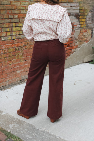 Jade Pull On Wide Leg Pant