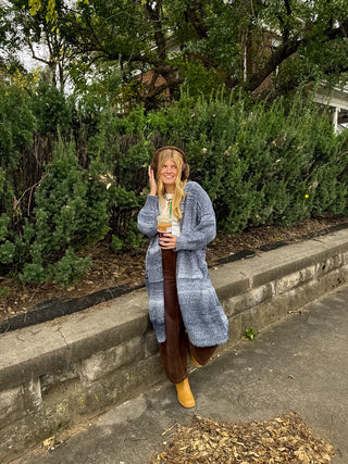 Teddy Long Knit Cardigan