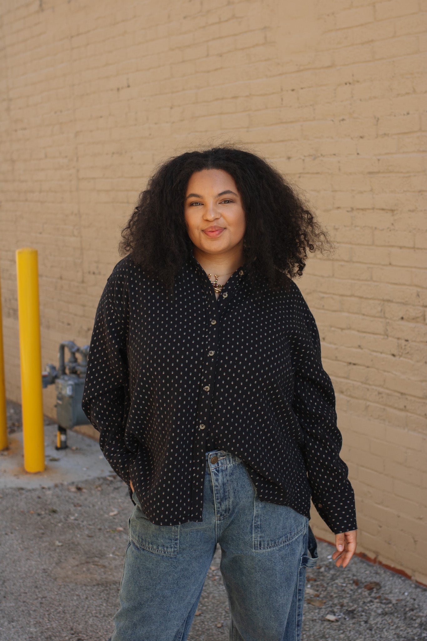 Mara Micro Floral Button Down