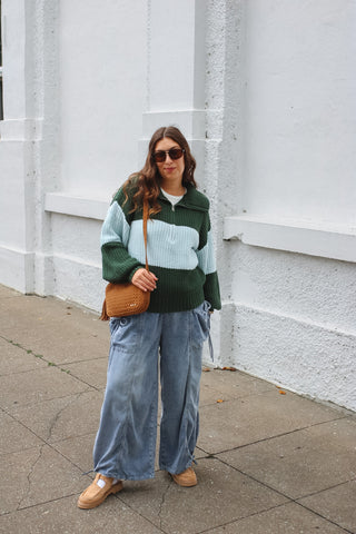 Micah Chunky Knit Quarter Zip