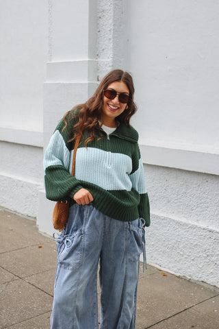 Micah Chunky Knit Quarter Zip