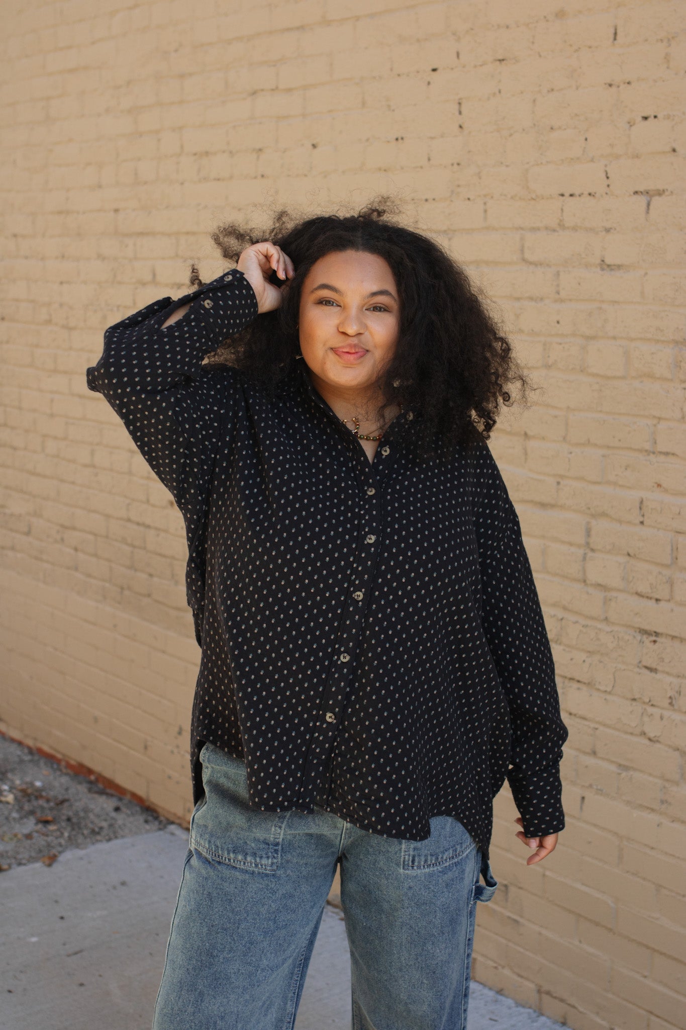 Mara Micro Floral Button Down