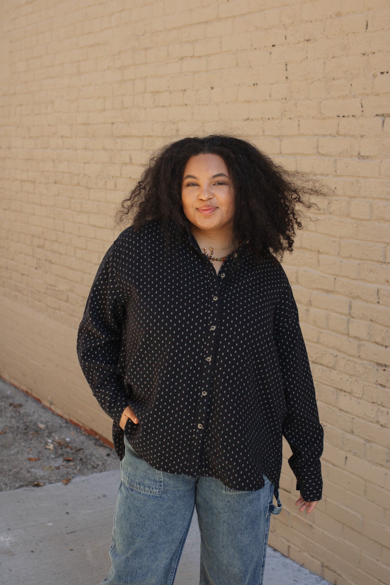 Mara Micro Floral Button Down