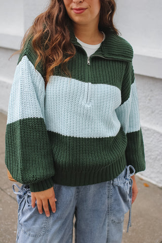 Micah Chunky Knit Quarter Zip