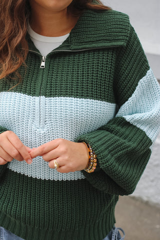 Micah Chunky Knit Quarter Zip