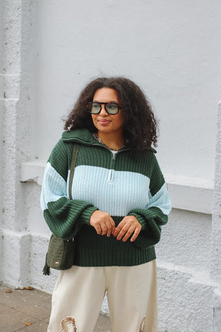Micah Chunky Knit Quarter Zip