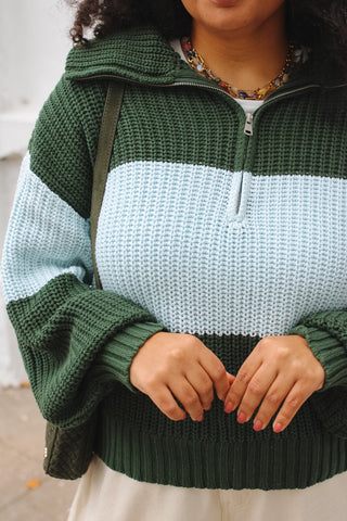 Micah Chunky Knit Quarter Zip
