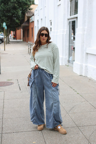 Parker Denim Tie Pocket Pants