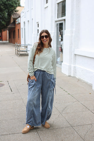 Parker Denim Tie Pocket Pants