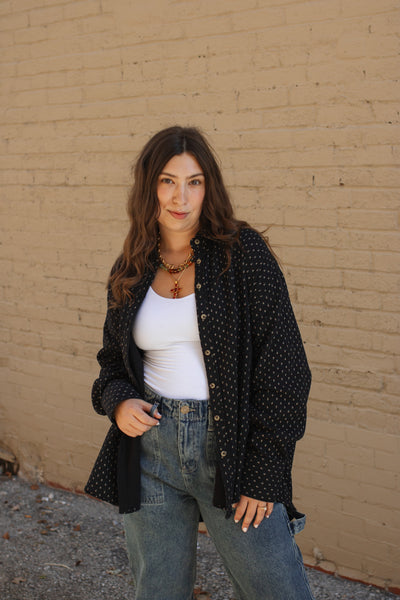 Mara Micro Floral Button Down
