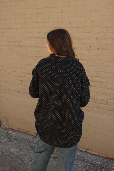 Mara Micro Floral Button Down