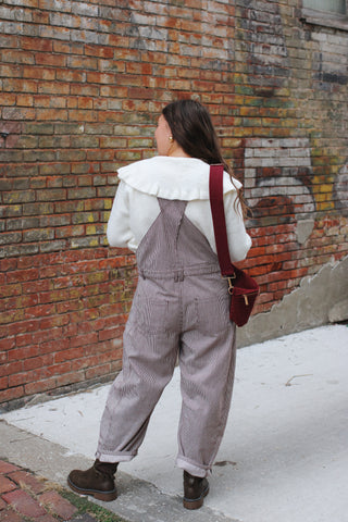 Hollis Striped Barrel Overalls