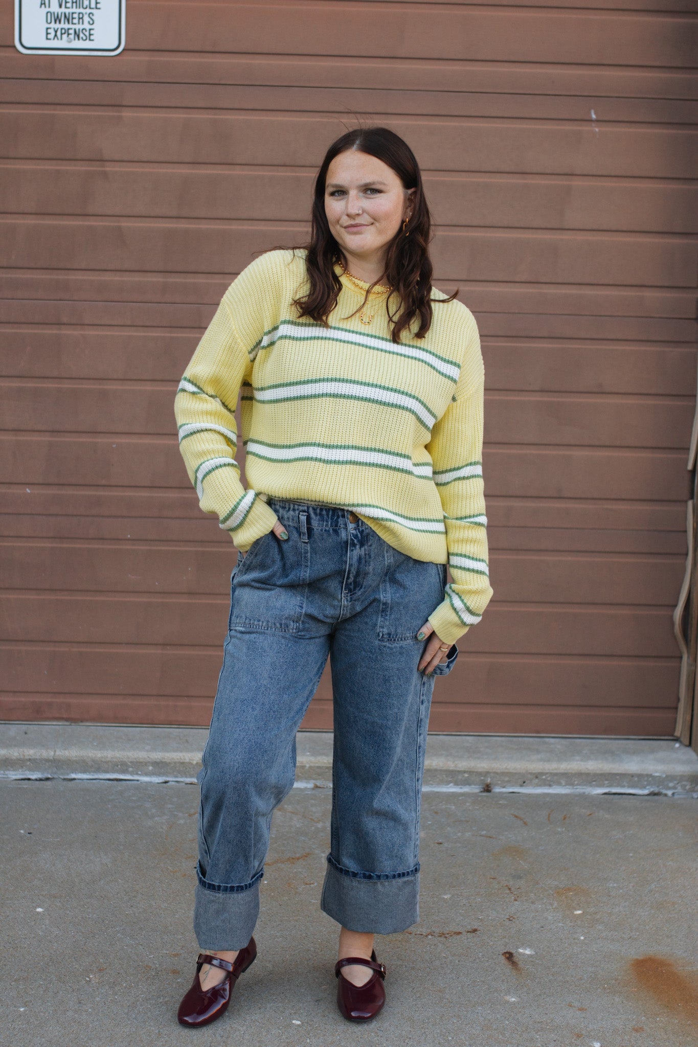 Sunny Lane Striped Knit Sweater
