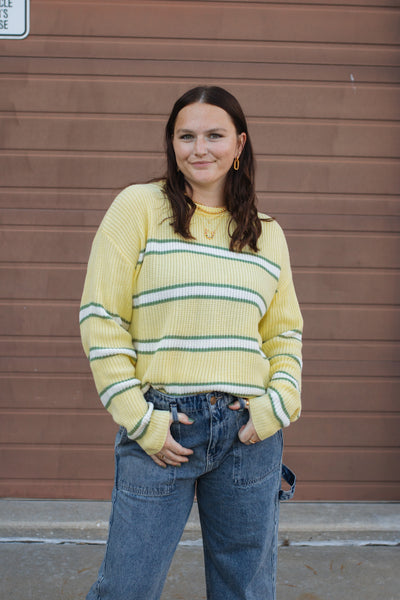 Sunny Lane Striped Knit Sweater