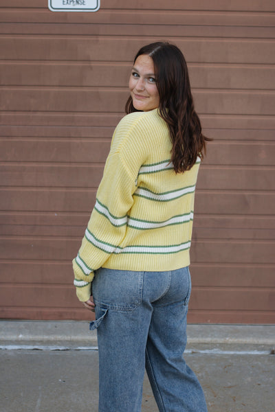 Sunny Lane Striped Knit Sweater