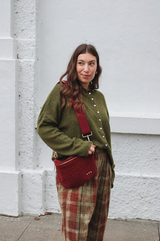 Westlyn Suede Woven Bum Bag