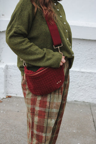 Westlyn Suede Woven Bum Bag