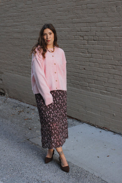 Rosie Button Front Sweater