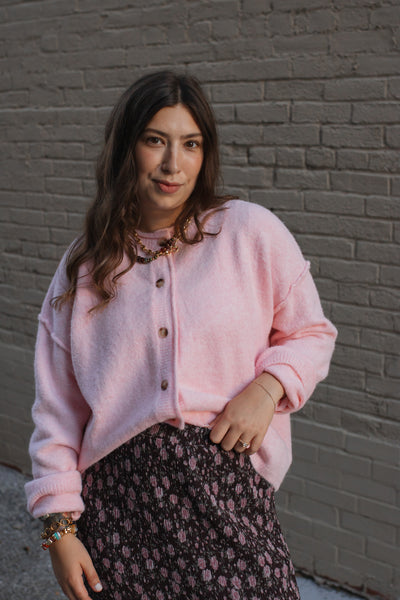 Rosie Button Front Sweater