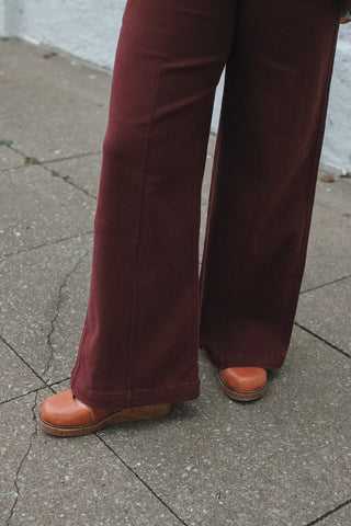Jade Pull On Wide Leg Pant