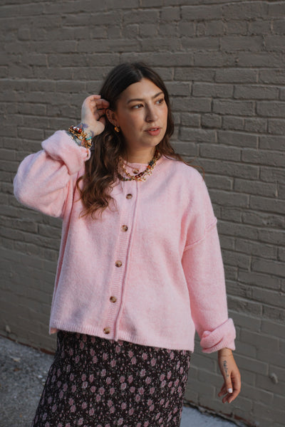 Rosie Button Front Sweater