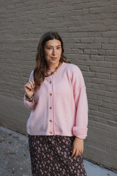 Rosie Button Front Sweater