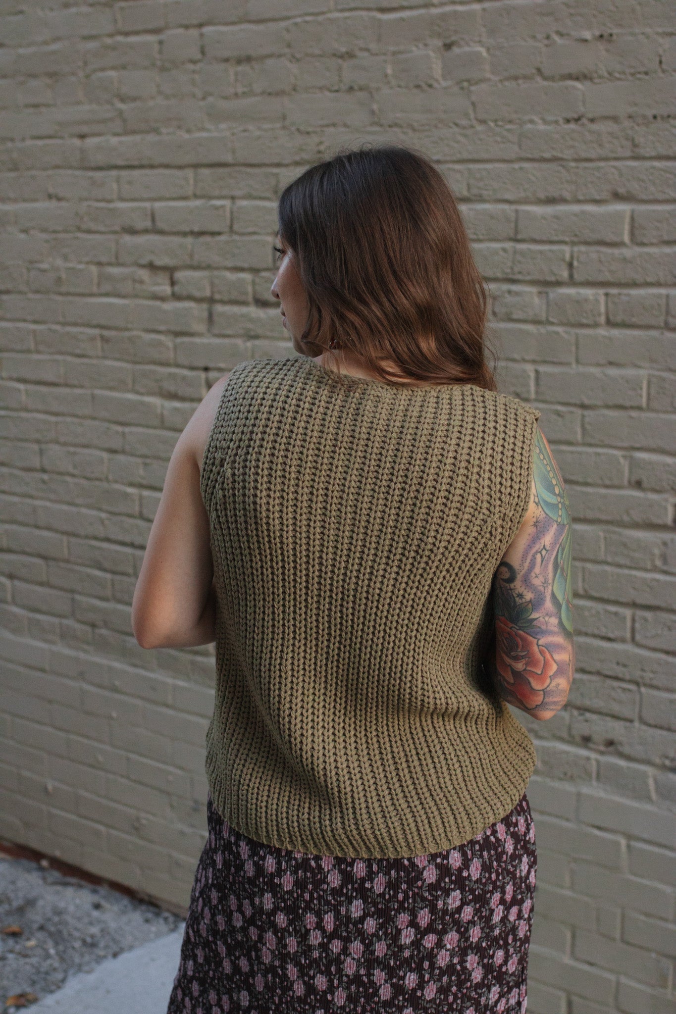 Jolie Button Knit Sweater Vest