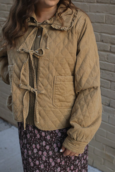 Mabel Quilt Bow Tie Jacket