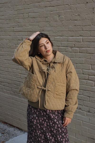 Mabel Quilt Bow Tie Jacket