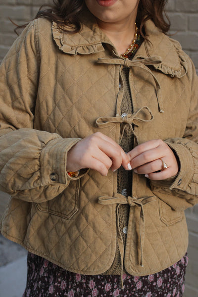 Mabel Quilt Bow Tie Jacket