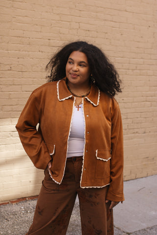 Holly Suede Snap Jacket