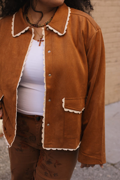 Holly Suede Snap Jacket