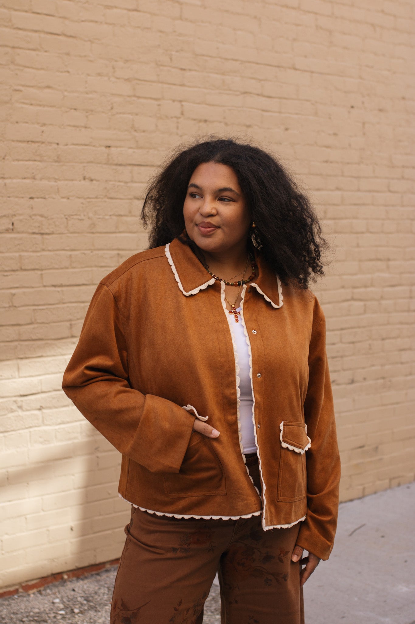 Holly Suede Snap Jacket