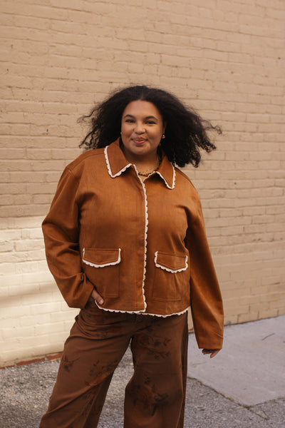 Holly Suede Snap Jacket