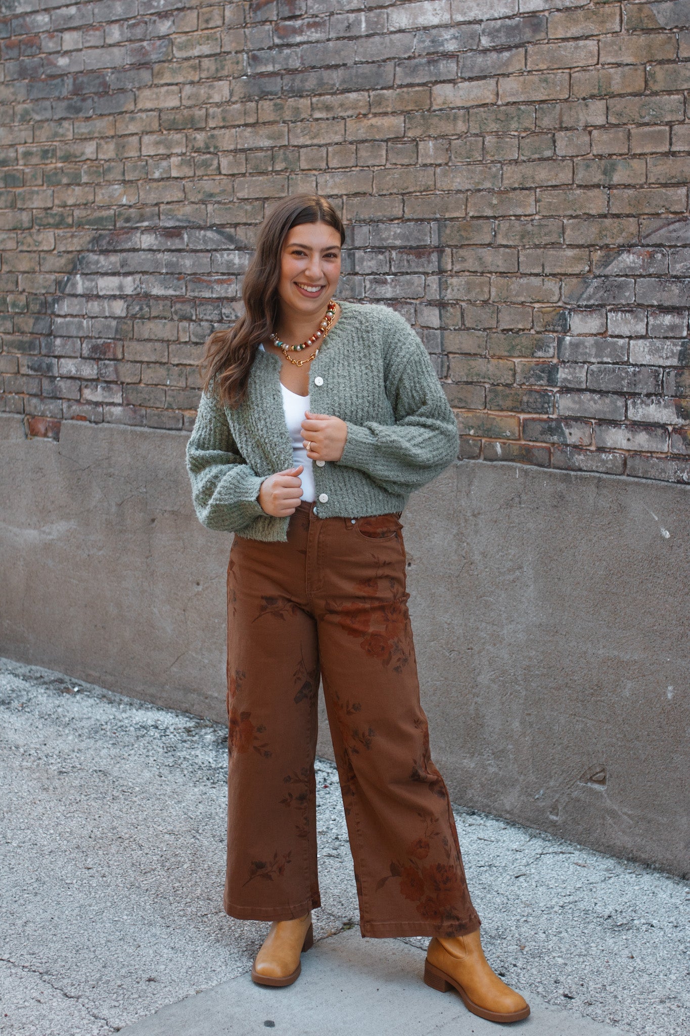 Lina Textured Knit Cardigan | Dusty Blue