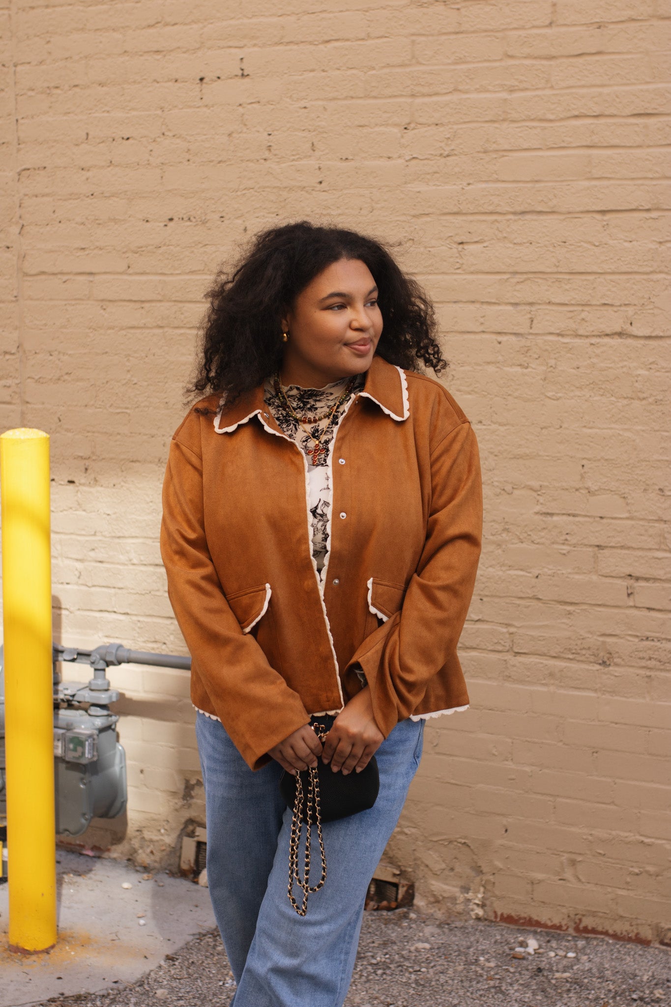 Holly Suede Snap Jacket