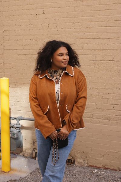 Holly Suede Snap Jacket
