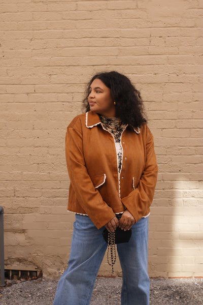 Holly Suede Snap Jacket