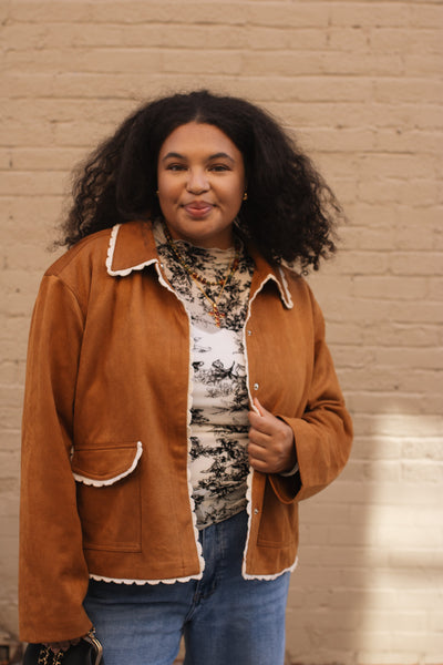 Holly Suede Snap Jacket