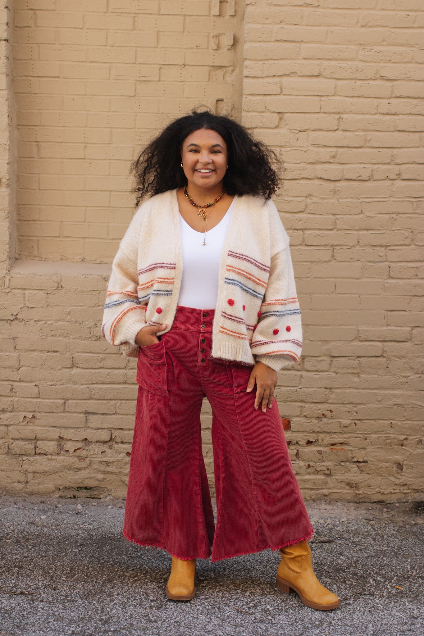 Kara Corduroy Wide Leg Pants